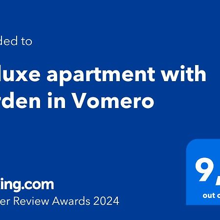 Deluxe Apartment With Garden In Vomero Neapel Exteriör bild